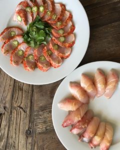 Omega Blue Baja Kanpachi Sashimi & Nigiri